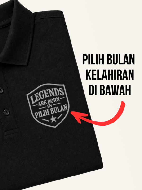 greybulan7 Silver Mystery Baju Polo Legends Are Born in Bulan Kelahiran