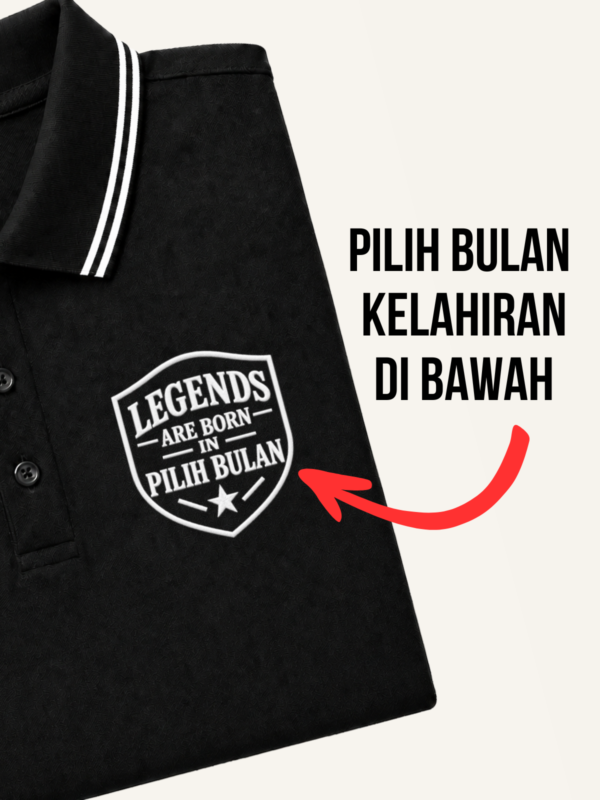 White Tipped Baju Polo Legends Are Born in Bulan Kelahiran